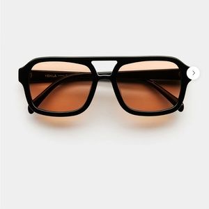Vehla Black Sunglasses with Brown Lenses